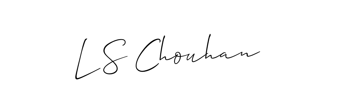 Also we have L S Chouhan name is the best signature style. Create professional handwritten signature collection using Allison_Script autograph style. L S Chouhan signature style 2 images and pictures png