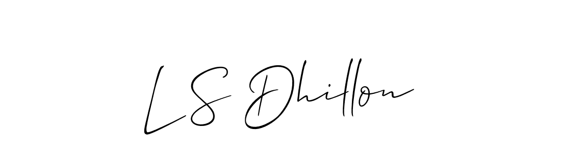 This is the best signature style for the L S Dhillon name. Also you like these signature font (Allison_Script). Mix name signature. L S Dhillon signature style 2 images and pictures png