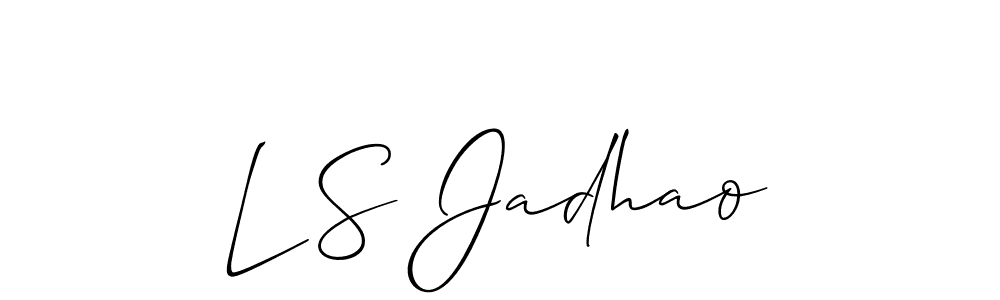 Make a short L S Jadhao signature style. Manage your documents anywhere anytime using Allison_Script. Create and add eSignatures, submit forms, share and send files easily. L S Jadhao signature style 2 images and pictures png