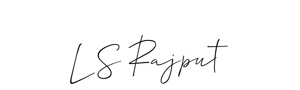 How to make L S Rajput signature? Allison_Script is a professional autograph style. Create handwritten signature for L S Rajput name. L S Rajput signature style 2 images and pictures png
