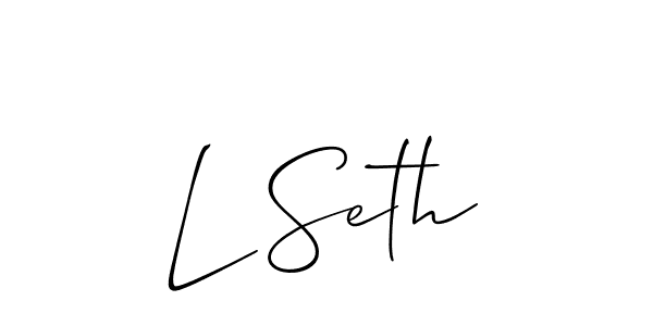 You can use this online signature creator to create a handwritten signature for the name L Seth. This is the best online autograph maker. L Seth signature style 2 images and pictures png