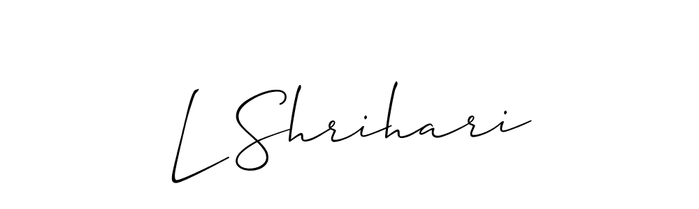 Check out images of Autograph of L Shrihari name. Actor L Shrihari Signature Style. Allison_Script is a professional sign style online. L Shrihari signature style 2 images and pictures png
