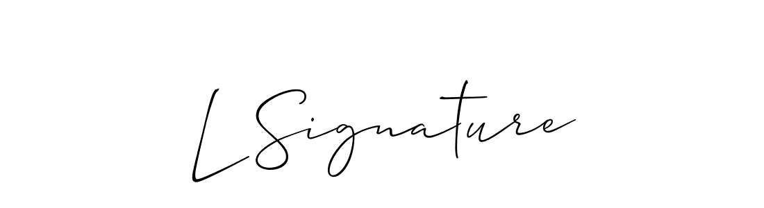 How to Draw L Signature signature style? Allison_Script is a latest design signature styles for name L Signature. L Signature signature style 2 images and pictures png
