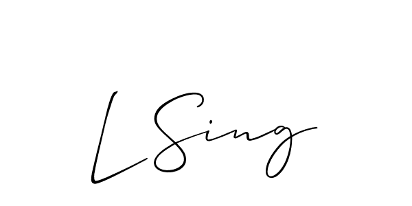 Once you've used our free online signature maker to create your best signature Allison_Script style, it's time to enjoy all of the benefits that L Sing name signing documents. L Sing signature style 2 images and pictures png