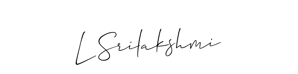 See photos of L Srilakshmi official signature by Spectra . Check more albums & portfolios. Read reviews & check more about Allison_Script font. L Srilakshmi signature style 2 images and pictures png