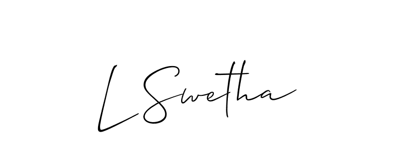 See photos of L Swetha official signature by Spectra . Check more albums & portfolios. Read reviews & check more about Allison_Script font. L Swetha signature style 2 images and pictures png