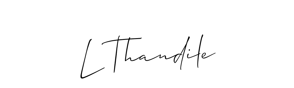You can use this online signature creator to create a handwritten signature for the name L Thandile. This is the best online autograph maker. L Thandile signature style 2 images and pictures png