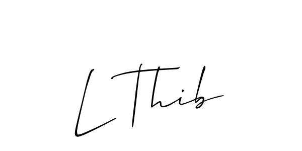 Make a short L Thib signature style. Manage your documents anywhere anytime using Allison_Script. Create and add eSignatures, submit forms, share and send files easily. L Thib signature style 2 images and pictures png