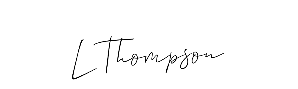 if you are searching for the best signature style for your name L Thompson. so please give up your signature search. here we have designed multiple signature styles  using Allison_Script. L Thompson signature style 2 images and pictures png