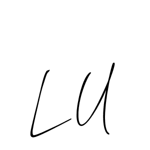 It looks lik you need a new signature style for name L U. Design unique handwritten (Allison_Script) signature with our free signature maker in just a few clicks. L U signature style 2 images and pictures png