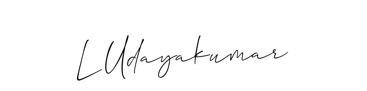 This is the best signature style for the L Udayakumar name. Also you like these signature font (Allison_Script). Mix name signature. L Udayakumar signature style 2 images and pictures png