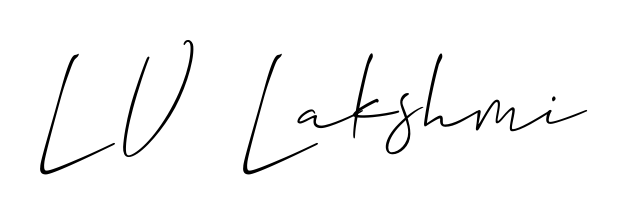 Get inspired by this graceful Allison_Script signature style for name L V  Lakshmi. Smooth loops and balanced proportions for everyday use. L V  Lakshmi signature style 2 images and pictures png