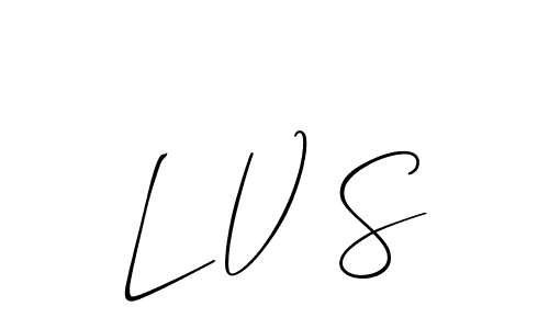 Make a beautiful signature design for name L V S. Use this online signature maker to create a handwritten signature for free. L V S signature style 2 images and pictures png