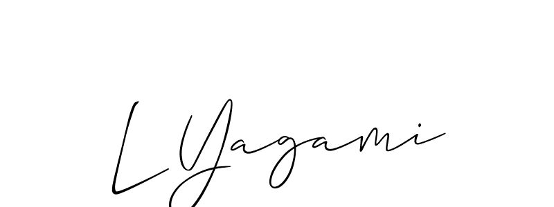 You should practise on your own different ways (Allison_Script) to write your name (L Yagami) in signature. don't let someone else do it for you. L Yagami signature style 2 images and pictures png