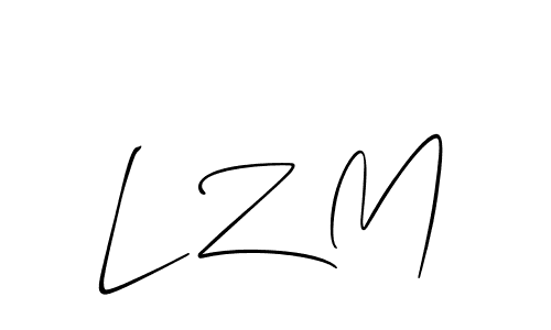 Make a short L Z M signature style. Manage your documents anywhere anytime using Allison_Script. Create and add eSignatures, submit forms, share and send files easily. L Z M signature style 2 images and pictures png