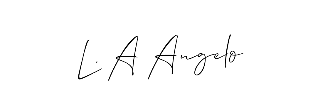 Make a beautiful signature design for name L. A Angelo. Use this online signature maker to create a handwritten signature for free. L. A Angelo signature style 2 images and pictures png