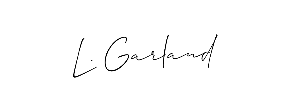 See photos of L. Garland official signature by Spectra . Check more albums & portfolios. Read reviews & check more about Allison_Script font. L. Garland signature style 2 images and pictures png