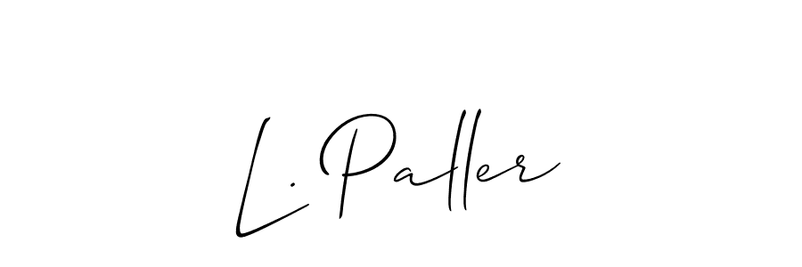 How to Draw L. Paller signature style? Allison_Script is a latest design signature styles for name L. Paller. L. Paller signature style 2 images and pictures png