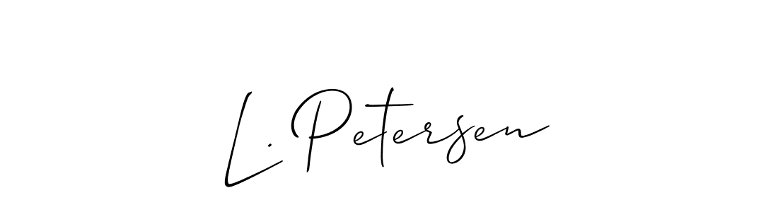 Make a beautiful signature design for name L. Petersen. Use this online signature maker to create a handwritten signature for free. L. Petersen signature style 2 images and pictures png