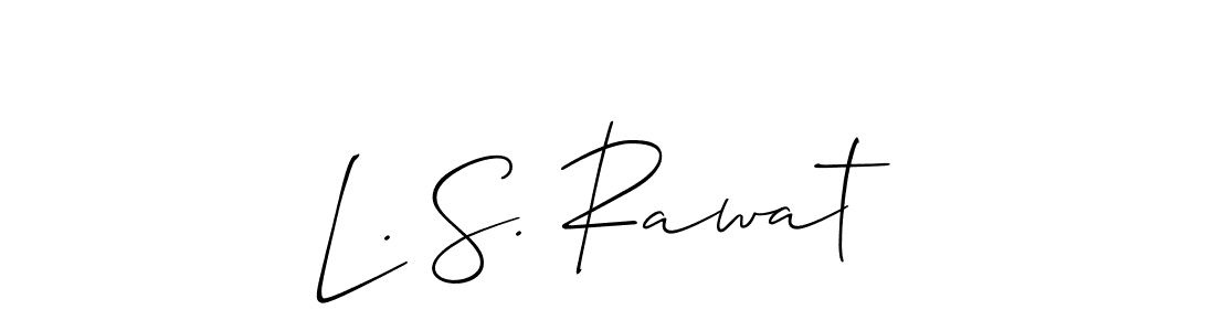 Allison_Script is a professional signature style that is perfect for those who want to add a touch of class to their signature. It is also a great choice for those who want to make their signature more unique. Get L. S. Rawat name to fancy signature for free. L. S. Rawat signature style 2 images and pictures png