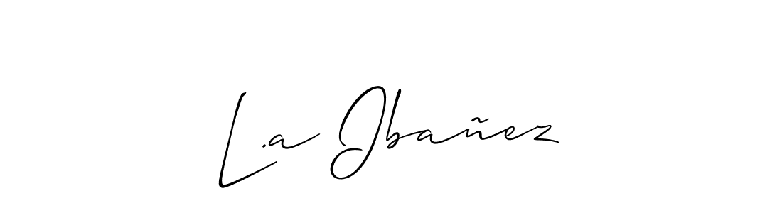 Similarly Allison_Script is the best handwritten signature design. Signature creator online .You can use it as an online autograph creator for name L.a Ibañez. L.a Ibañez signature style 2 images and pictures png