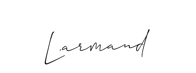 How to make L.armand name signature. Use Allison_Script style for creating short signs online. This is the latest handwritten sign. L.armand signature style 2 images and pictures png