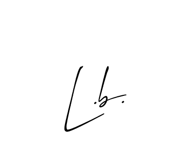 Similarly Allison_Script is the best handwritten signature design. Signature creator online .You can use it as an online autograph creator for name L.b.. L.b. signature style 2 images and pictures png