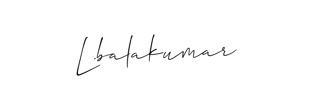 This is the best signature style for the L.balakumar name. Also you like these signature font (Allison_Script). Mix name signature. L.balakumar signature style 2 images and pictures png