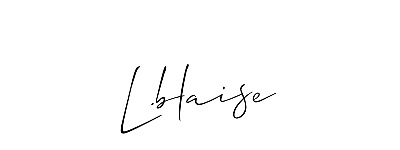 You should practise on your own different ways (Allison_Script) to write your name (L.blaise) in signature. don't let someone else do it for you. L.blaise signature style 2 images and pictures png