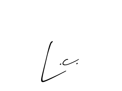 Once you've used our free online signature maker to create your best signature Allison_Script style, it's time to enjoy all of the benefits that L.c. name signing documents. L.c. signature style 2 images and pictures png