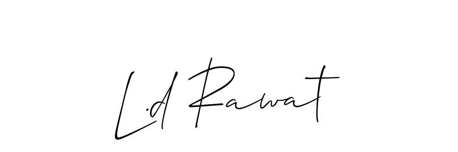 Best and Professional Signature Style for L.d Rawat. Allison_Script Best Signature Style Collection. L.d Rawat signature style 2 images and pictures png