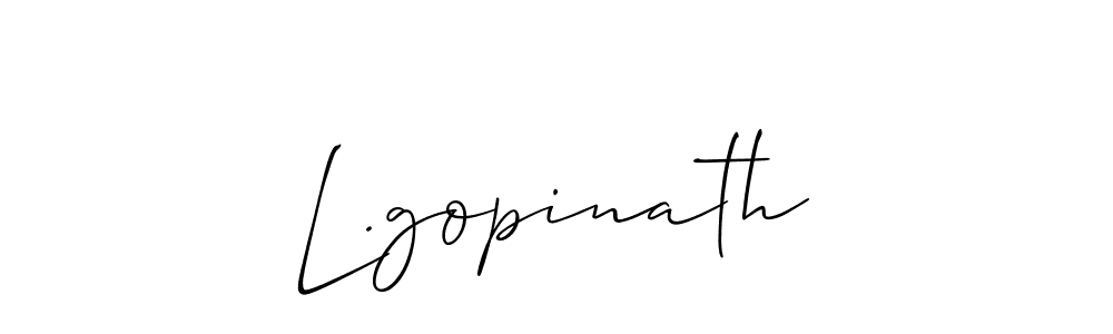 Once you've used our free online signature maker to create your best signature Allison_Script style, it's time to enjoy all of the benefits that L.gopinath name signing documents. L.gopinath signature style 2 images and pictures png