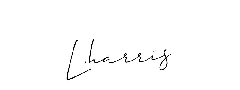 Similarly Allison_Script is the best handwritten signature design. Signature creator online .You can use it as an online autograph creator for name L.harris. L.harris signature style 2 images and pictures png