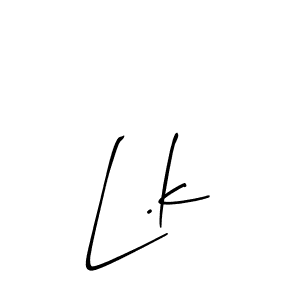 Check out images of Autograph of L.k name. Actor L.k Signature Style. Allison_Script is a professional sign style online. L.k signature style 2 images and pictures png