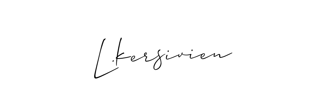 Design your own signature with our free online signature maker. With this signature software, you can create a handwritten (Allison_Script) signature for name L.kersivien. L.kersivien signature style 2 images and pictures png