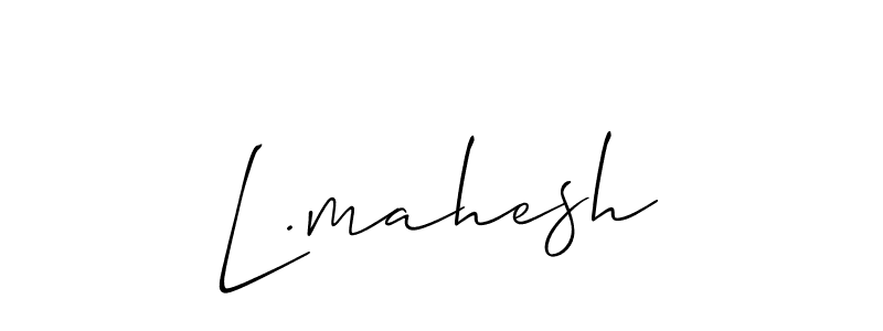 Make a beautiful signature design for name L.mahesh. Use this online signature maker to create a handwritten signature for free. L.mahesh signature style 2 images and pictures png