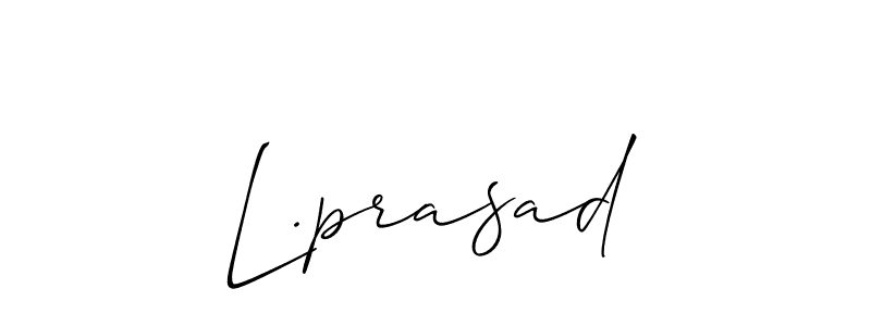 How to Draw L.prasad signature style? Allison_Script is a latest design signature styles for name L.prasad. L.prasad signature style 2 images and pictures png