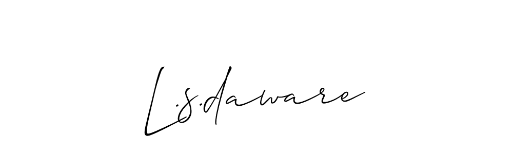 Check out images of Autograph of L.s.daware name. Actor L.s.daware Signature Style. Allison_Script is a professional sign style online. L.s.daware signature style 2 images and pictures png