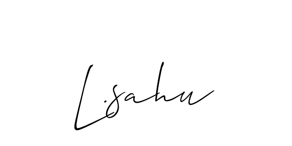 Check out images of Autograph of L.sahu name. Actor L.sahu Signature Style. Allison_Script is a professional sign style online. L.sahu signature style 2 images and pictures png
