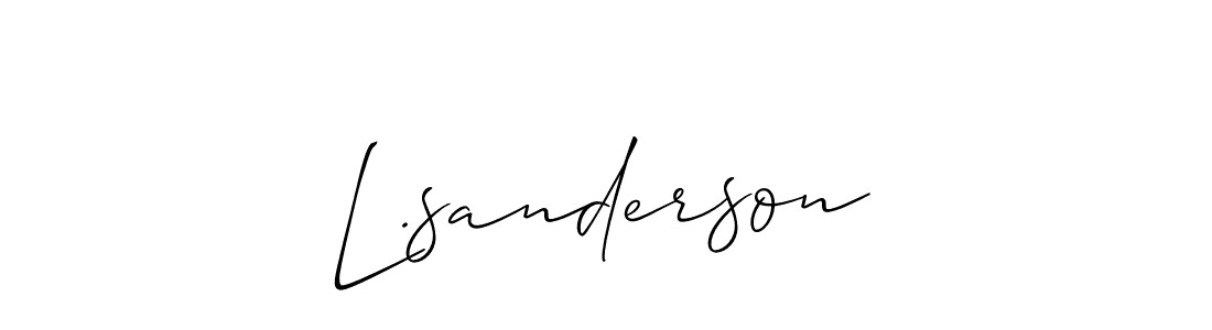 Make a beautiful signature design for name L.sanderson. Use this online signature maker to create a handwritten signature for free. L.sanderson signature style 2 images and pictures png