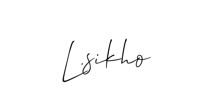 Check out images of Autograph of L.sikho name. Actor L.sikho Signature Style. Allison_Script is a professional sign style online. L.sikho signature style 2 images and pictures png