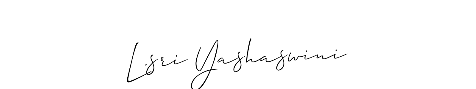 Once you've used our free online signature maker to create your best signature Allison_Script style, it's time to enjoy all of the benefits that L.sri Yashaswini name signing documents. L.sri Yashaswini signature style 2 images and pictures png