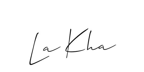 Check out images of Autograph of La Kha name. Actor La Kha Signature Style. Allison_Script is a professional sign style online. La Kha signature style 2 images and pictures png