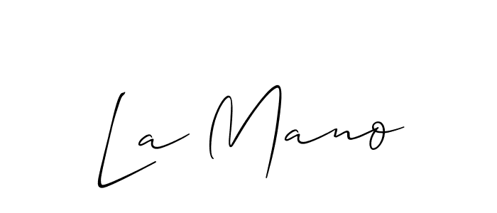 Check out images of Autograph of La Mano name. Actor La Mano Signature Style. Allison_Script is a professional sign style online. La Mano signature style 2 images and pictures png