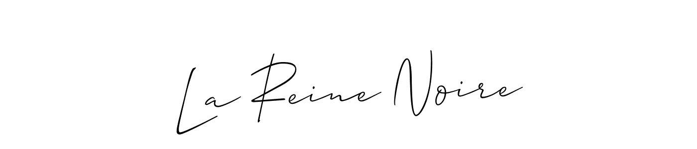 Make a beautiful signature design for name La Reine Noire. With this signature (Allison_Script) style, you can create a handwritten signature for free. La Reine Noire signature style 2 images and pictures png