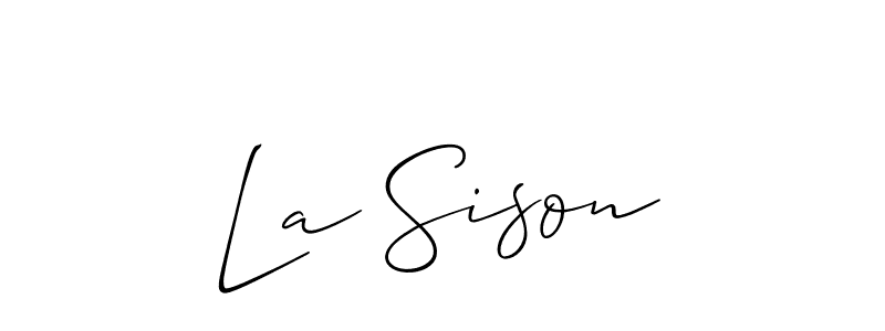 This is the best signature style for the La Sison name. Also you like these signature font (Allison_Script). Mix name signature. La Sison signature style 2 images and pictures png