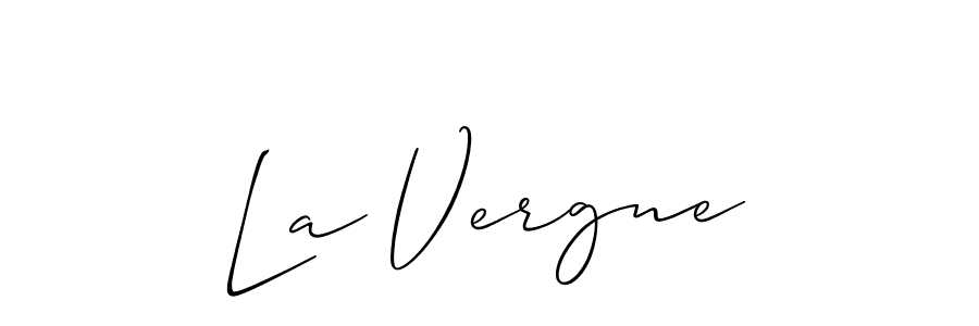 Best and Professional Signature Style for La Vergne. Allison_Script Best Signature Style Collection. La Vergne signature style 2 images and pictures png