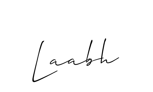 How to make Laabh name signature. Use Allison_Script style for creating short signs online. This is the latest handwritten sign. Laabh signature style 2 images and pictures png