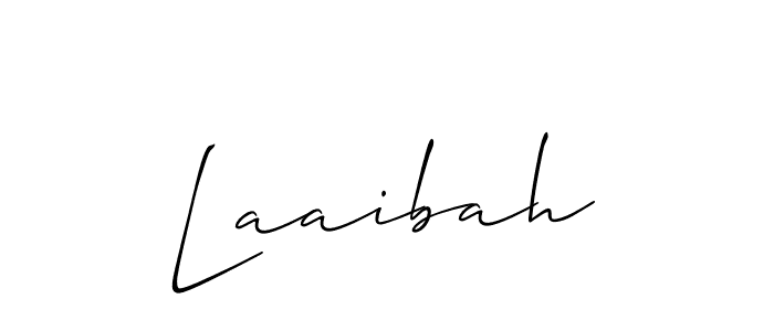 Similarly Allison_Script is the best handwritten signature design. Signature creator online .You can use it as an online autograph creator for name Laaibah. Laaibah signature style 2 images and pictures png