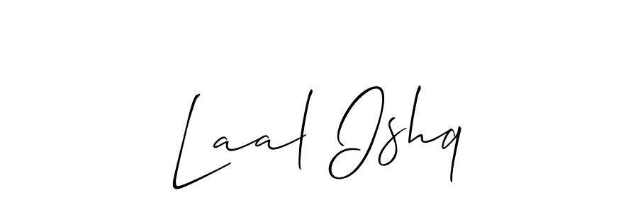 Design your own signature with our free online signature maker. With this signature software, you can create a handwritten (Allison_Script) signature for name Laal Ishq. Laal Ishq signature style 2 images and pictures png